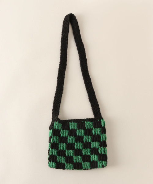 bal(バル)の「【BAL/ バル】Original HAND KNIT SACOCHE:サコッシュ(ショルダーバッグ・レディース・グリーン・FREE)」の4枚目の写真