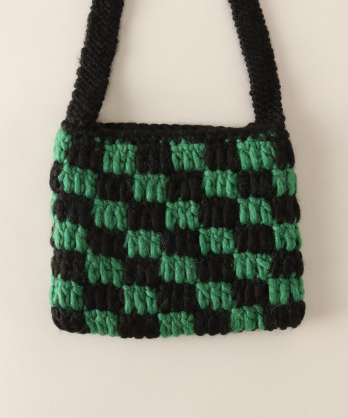 bal(バル)の「【BAL/ バル】Original HAND KNIT SACOCHE:サコッシュ(ショルダーバッグ・レディース・グリーン・FREE)」の3枚目の写真