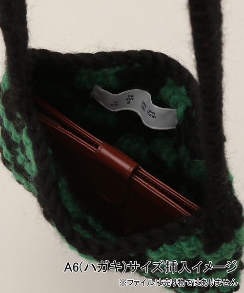 bal(バル)の「【BAL/ バル】Original HAND KNIT SACOCHE:サコッシュ(ショルダーバッグ・レディース・グリーン・FREE)」の6枚目の写真