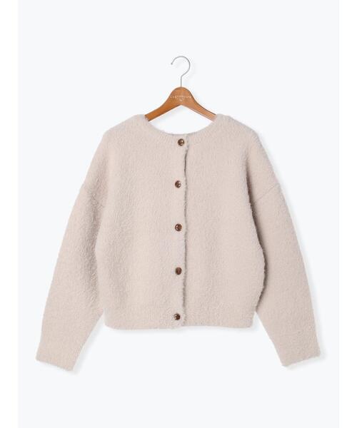 Lugnoncure(ルノンキュール)の「フェザーレギュラー丈前後着カーデ(カーディガン/ボレロ・レディース・ベージュ/ブラック/ブルー・F)」の13枚目の写真