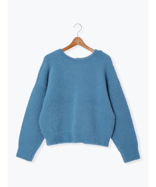 Lugnoncure(ルノンキュール)の「フェザーレギュラー丈前後着カーデ(カーディガン/ボレロ・レディース・ベージュ/ブラック/ブルー・F)」の22枚目の写真