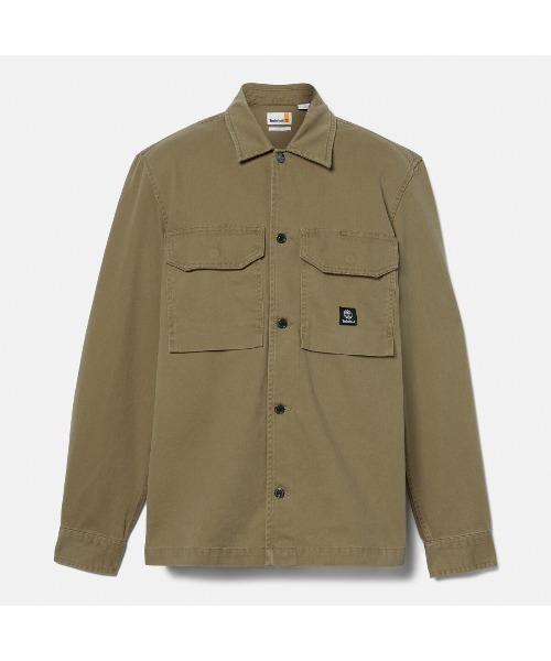 Timberland(ティンバーランド)の「メンズ ウォッシュド ヘビー ツイル オーバーシャツ(シャツ/ブラウス・メンズ・ダークブルー/カーキ・SMALL/MEDIUM/LARGE/X-LARGE/XX-LARGE)」の6枚目の写真