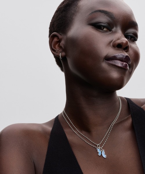 PANDORA シルバーネックレス PANDORA（パンドラ） ネックレス トリプルストーン ハート コリエ