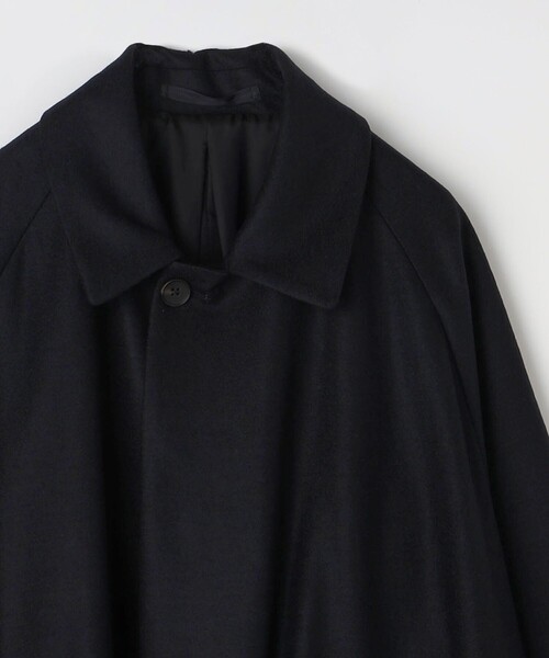 HAVERSACK（ハバーザック）の「HAVERSACK ボイルドウールコート（ステンカラーコート・メンズ・ネイビー・M）」の4枚目の写真