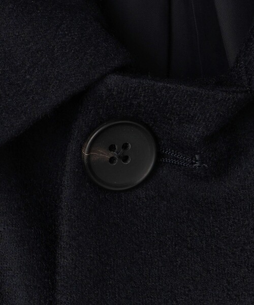 HAVERSACK（ハバーザック）の「HAVERSACK ボイルドウールコート（ステンカラーコート・メンズ・ネイビー・M）」の7枚目の写真