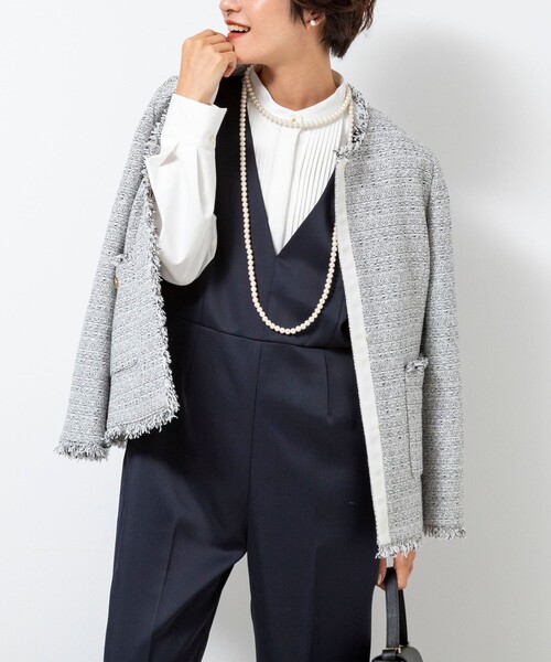 NOLLEY'S ウォッシャブルサロペット（ネイビー）サイズ36 NOLLEY'S（ノーリーズ）の「ウォッシャブルサロペット（つなぎ