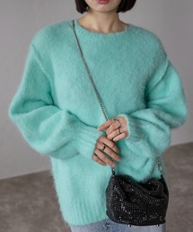 もちふわシャギーニットプルオーバー / モヘアライクニットプルオーバー