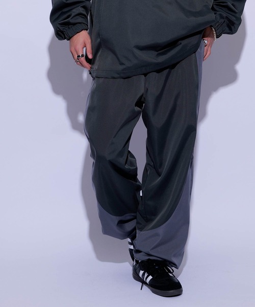 re_k by JUNRED（レクバイジュンレッド）の「re_k by JUNRED / バイカラーウーブントラックパンツ（その他パンツ・メンズ・ブラック/ベージュ系その他/チャコールグレー・S/M/L）」の3枚目の写真