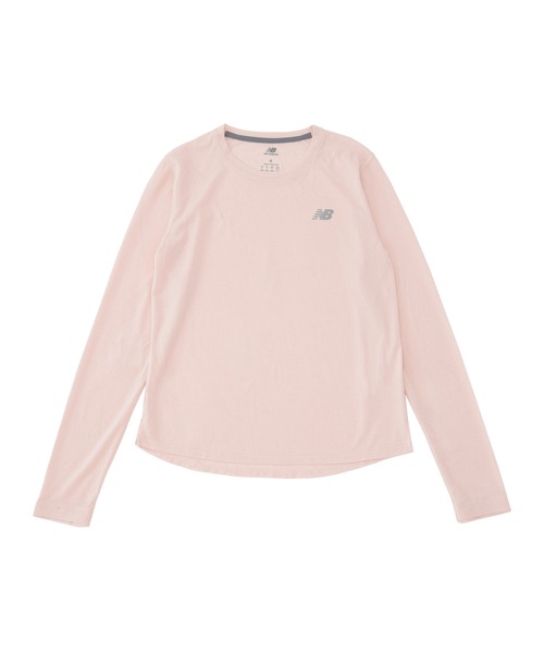 NEW BALANCE（ニューバランス）の「Athletics ロングスリーブTシャツ（Tシャツ/カットソー・レディース・ブラック/ベビーピンク・SMALL/MEDIUM/LARGE）」の9枚目の写真