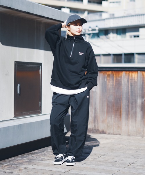 セール】【Reebok/リーボック】ハーフジップスウェットトップス