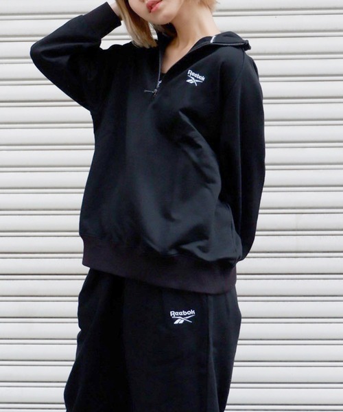 セール】【Reebok/リーボック】ハーフジップスウェットトップス