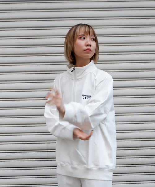 Reebok(リーボック)の「【Reebok/リーボック】ハーフジップスウェットトップス/トレーナー(スウェット・レディース・オレンジ/ホワイト/ライトブルー/ブラック・SMALL/MEDIUM/X-LARGE/LARGE)」の7枚目の写真