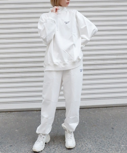 Reebok(リーボック)の「【Reebok/リーボック】ハーフジップスウェットトップス/トレーナー(スウェット・レディース・オレンジ/ホワイト/ライトブルー/ブラック・SMALL/MEDIUM/X-LARGE/LARGE)」の14枚目の写真