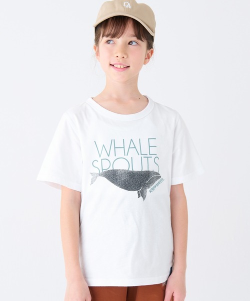 KRIFF MAYER Kid's Collection（クリフメイヤーキッズコレクション）の「楽LUCK TEE（鯨）（Tシャツ/カットソー・キッズ・ネイビー/ラベンダー/オフホワイト/グレー・120/130/140/150/160/170）」の2枚目の写真