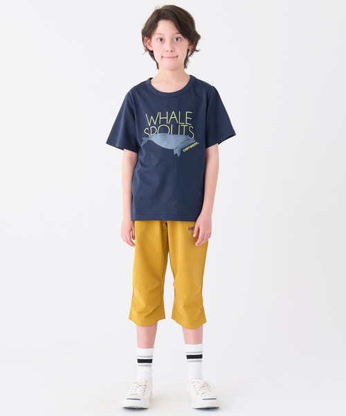 KRIFF MAYER Kid's Collection（クリフメイヤーキッズコレクション）の「楽LUCK TEE（鯨）（Tシャツ/カットソー・キッズ・ネイビー/ラベンダー/オフホワイト/グレー・120/130/140/150/160/170）」の11枚目の写真