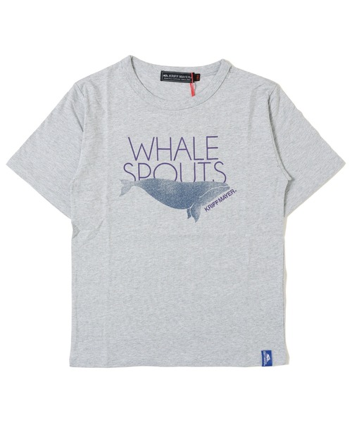 KRIFF MAYER Kid's Collection（クリフメイヤーキッズコレクション）の「楽LUCK TEE（鯨）（Tシャツ/カットソー・キッズ・ネイビー/ラベンダー/オフホワイト/グレー・120/130/140/150/160/170）」の15枚目の写真