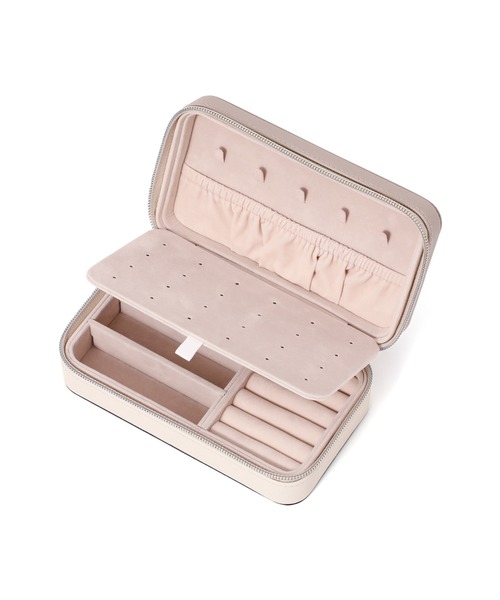 バイカラー トラベル ジュエリーボックス 2 M アイボリー（収納グッズ