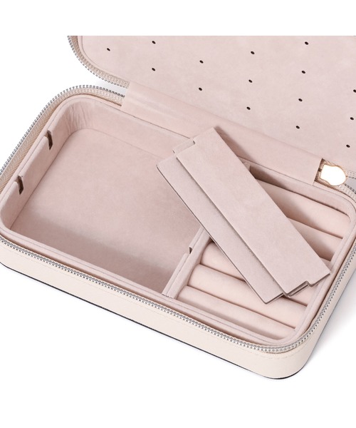 バイカラー トラベル ジュエリーボックス 2 M アイボリー（収納グッズ