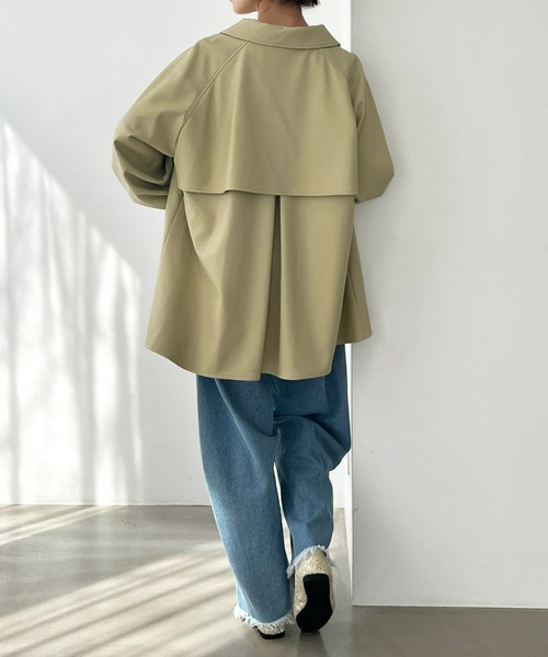 Olu.（オルドット）の「タックスリーブステンカラーコート（ステンカラーコート・レディース・グリーン系その他/アイボリー・FREE）」の9枚目の写真