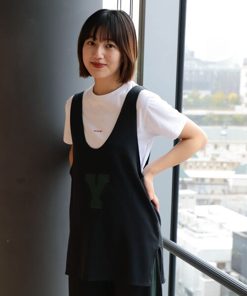BEAMS BOY(ビームスボーイ)の「ナンバリング タンク(タンクトップ・レディース・ブラック/ダークグリーン・ONE SIZE)」の8枚目の写真