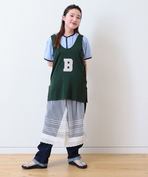 BEAMS BOY(ビームスボーイ)の「ナンバリング タンク(タンクトップ・レディース・ブラック/ダークグリーン・ONE SIZE)」の16枚目の写真