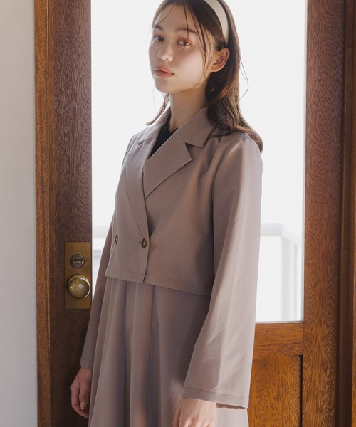 mysty woman（ミスティウーマン）の「アソートショートジャケット　108320（テーラードジャケット・レディース・ホワイト系その他/モカ/チャコールグレー・FREE）」の11枚目の写真
