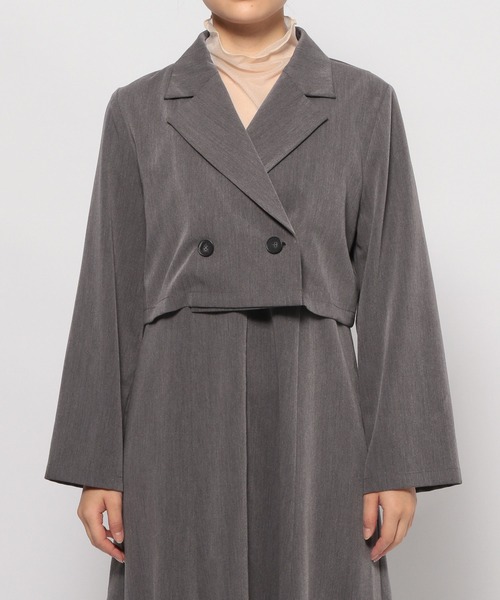 mysty woman（ミスティウーマン）の「アソートショートジャケット　108320（テーラードジャケット・レディース・ホワイト系その他/モカ/チャコールグレー・FREE）」の12枚目の写真