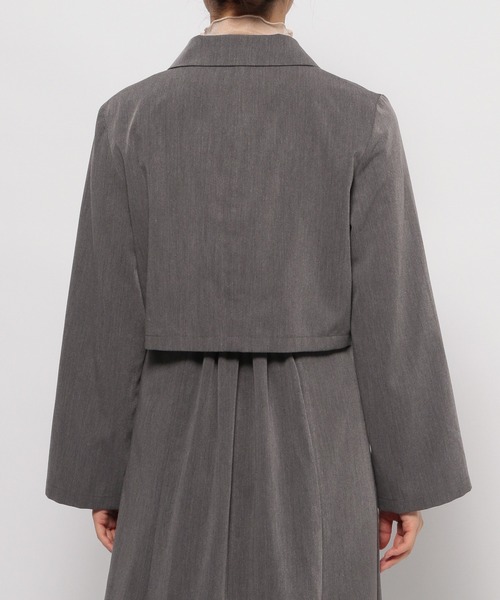 mysty woman（ミスティウーマン）の「アソートショートジャケット　108320（テーラードジャケット・レディース・ホワイト系その他/モカ/チャコールグレー・FREE）」の14枚目の写真