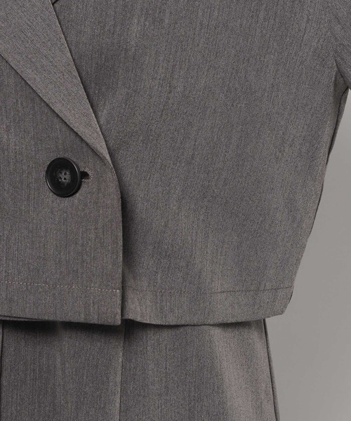 mysty woman（ミスティウーマン）の「アソートショートジャケット　108320（テーラードジャケット・レディース・ホワイト系その他/モカ/チャコールグレー・FREE）」の18枚目の写真