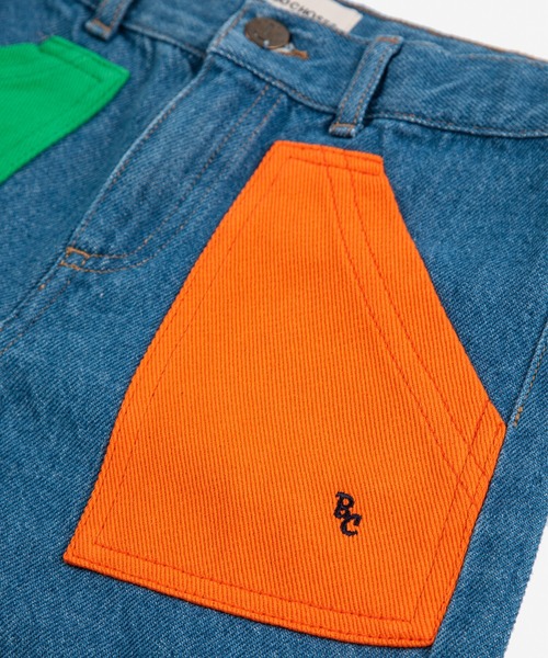 セール】Color Block denim bermuda shorts（デニムパンツ