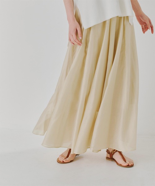 新品 ♡ JUSGLITTY ♡ タックギャザースカート セール】シアータックギャザースカート（スカート）｜titivate