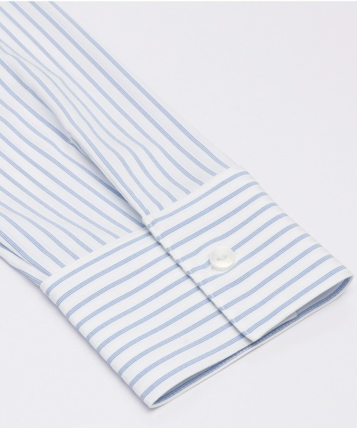 TOKYO SHIRTS（トウキョウシャツ）の「COFREX スタンドビジュー 長袖ブラウス レディースシャツ（シャツ/ブラウス・レディース・ブルー・S/M/L/LL）」の4枚目の写真