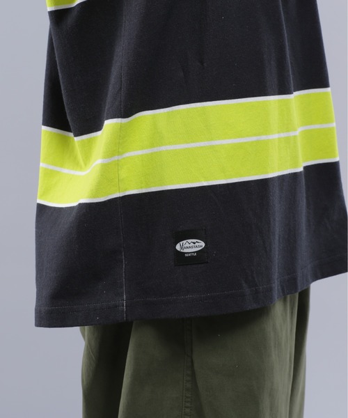 MANASTASH（マナスタッシュ）の「MANASTASH/マナスタッシュ/ABERDEEN RUGGER TEE/アバディーンラガーTシャツ（Tシャツ/カットソー・メンズ・ブラック/ホワイト/オリーブ・M/L/XL/S）」の11枚目の写真