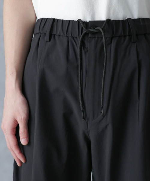 NANO universe（ナノユニバース）の「ストレッチワイドイージーパンツ(セットアップ可)（その他パンツ・メンズ・ライトグレー/ブラック/ダークグリーン/ネイビー・L/S/M）」の15枚目の写真