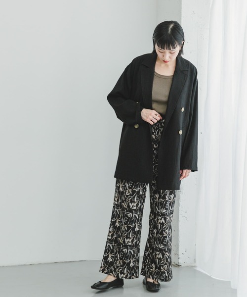 ITEMS URBANRESEARCH（アイテムズ アーバンリサーチ）の「『速乾/UVカット』『Sサイズあり』『セットアップ対応』イージーケアワイドパンツ（その他パンツ・レディース・ブラック系その他/チャコールグレー/モカ・SMALL/FREE）」の20枚目の写真