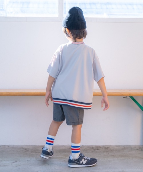 and D. petit main（アンドディープティマイン）の「【デイリー】ラインソックス（ソックス/靴下・キッズ・レモンイエロー/ブルー/トップグレー/サックスブルー/ネイビー/ラベンダー・S(13-15㎝)/M(16-18cm)/L(18-20cm)）」の12枚目の写真