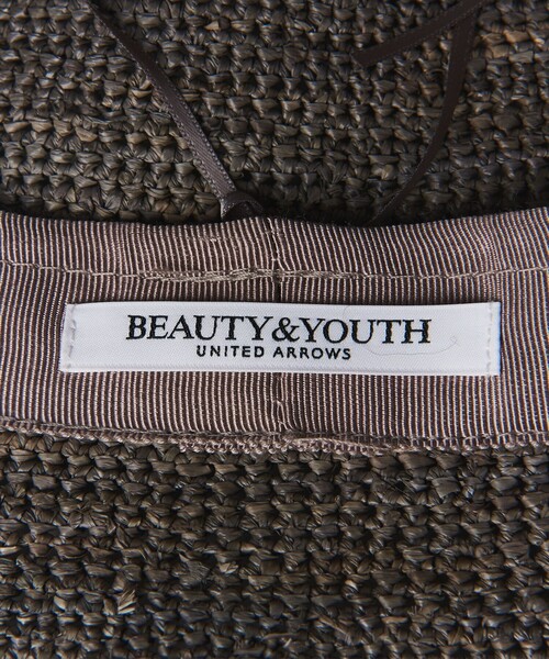 BEAUTY&YOUTH UNITED ARROWS（ビューティーアンドユースユナイテッドアローズ）の「ラフィア バケットハット（ハット・レディース・ダークグレー/ブラウン/ナチュラル・FREE）」の4枚目の写真