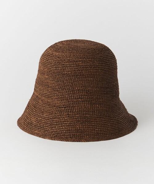 BEAUTY&YOUTH UNITED ARROWS（ビューティーアンドユースユナイテッドアローズ）の「ラフィア バケットハット（ハット・レディース・ダークグレー/ブラウン/ナチュラル・FREE）」の6枚目の写真