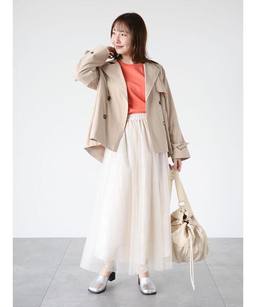 Te chichi TERRASSE(テチチテラス)の「オーロラチュールスカート(スカート・レディース・オフホワイト/ブラック/モカ・F)」の8枚目の写真