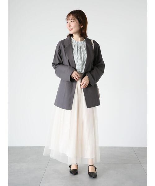 Te chichi TERRASSE(テチチテラス)の「オーロラチュールスカート(スカート・レディース・オフホワイト/ブラック/モカ・F)」の9枚目の写真