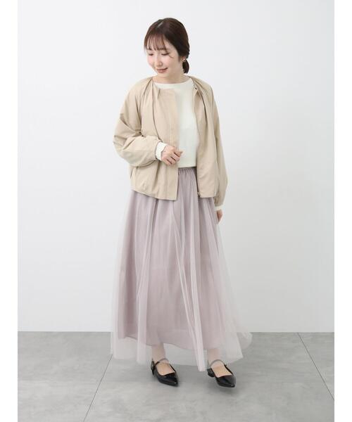 Te chichi TERRASSE(テチチテラス)の「オーロラチュールスカート(スカート・レディース・オフホワイト/ブラック/モカ・F)」の16枚目の写真