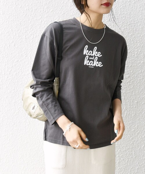 monmimi（モンミミ）の「【SHIPS any別注】MONMIMI: ロゴ プリント ロンTEE 24SS（Tシャツ/カットソー・レディース・チャコールグレー/ライトブルー/ホワイト/ピンク・ONE SIZE）」の13枚目の写真