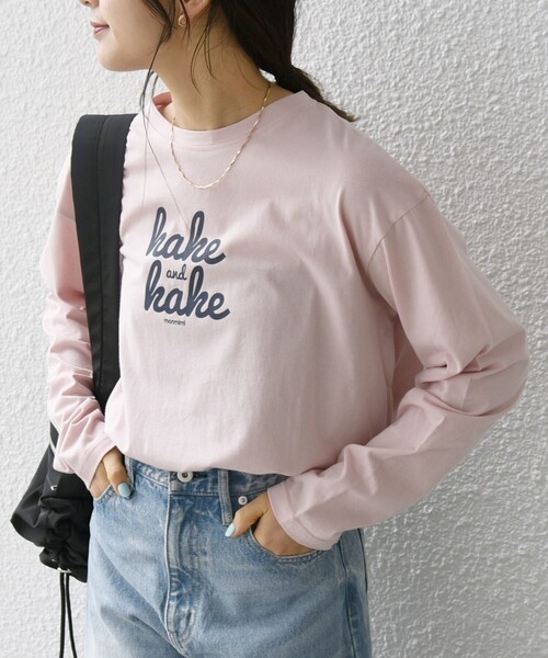 monmimi（モンミミ）の「【SHIPS any別注】MONMIMI: ロゴ プリント ロンTEE 24SS（Tシャツ/カットソー・レディース・チャコールグレー/ライトブルー/ホワイト/ピンク・ONE SIZE）」の17枚目の写真