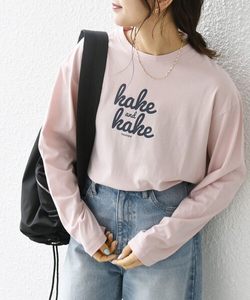 monmimi（モンミミ）の「【SHIPS any別注】MONMIMI: ロゴ プリント ロンTEE 24SS（Tシャツ/カットソー・レディース・チャコールグレー/ライトブルー/ホワイト/ピンク・ONE SIZE）」の18枚目の写真