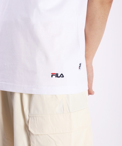 FILA(フィラ)の「FILA コットン100% ポケット付き半袖無地Tシャツ(Tシャツ/カットソー・メンズ・ネイビー/ホワイト/ブラック/グリーン・LL/L/M)」の8枚目の写真