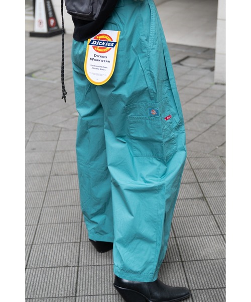 Dickies(ディッキーズ)の「【 Dickies / ディッキーズ 】 コットンダンプ ワイドシルエット カーゴ ワイドパンツ MNY 4287-1413(カーゴパンツ・レディース・ベージュ/グリーン/ピンク/ブルー/ブラック・L/M)」の16枚目の写真