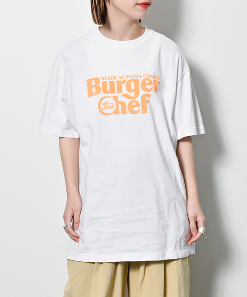 GOOD ROCK SPEED(グッドロックスピード)の「【GOOD ROCK SPEED / グッドロックスピード】BurgerChef:Tシャツ(Tシャツ/カットソー・レディース・ホワイト・FREE)」の1枚目の写真