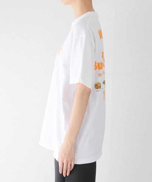 GOOD ROCK SPEED(グッドロックスピード)の「【GOOD ROCK SPEED / グッドロックスピード】BurgerChef:Tシャツ(Tシャツ/カットソー・レディース・ホワイト・FREE)」の4枚目の写真
