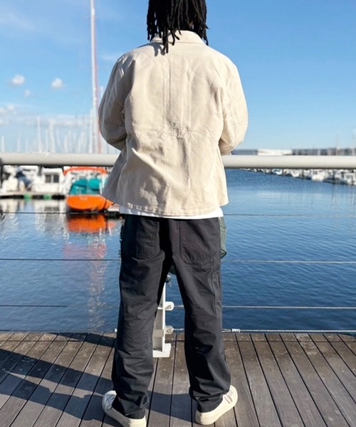 AIGLE(エーグル)の「コットンキャンバスジャケット(ブルゾン・メンズ・ネイビー/ホワイト・L/M/XL/S)」の4枚目の写真