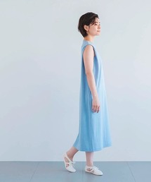 コットンフライス ノースリーブ ワンピース